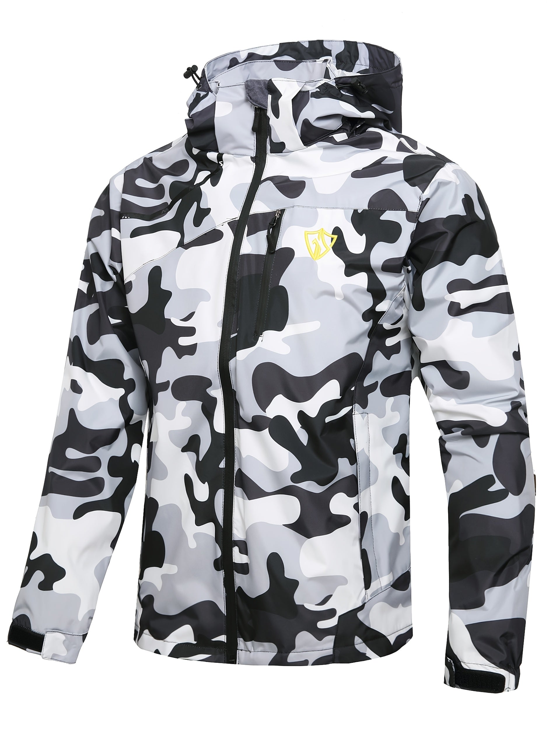 Men's Waterproof Windproof Rain Jacket with Hood – Lightweight Packable Raincoat for Hiking Outdoor Travel S-XXXL Multiple Colors