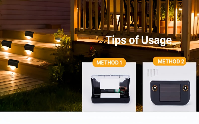 Solar LED Deck Lights Outdoor Stair Step Lights Auto On Off Dusk to Dawn 12 Hour Warm White 3500K for Fence Pathway Patio Balcony Yard Weatherproof ABS Pack of 8 16 or 32 No Wiring Required