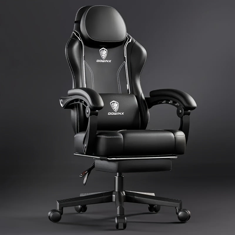 Ergonomic Gaming Chair Racing Style High Back Lumbar Support Five-Wheel Swivel Velvet PU Leather Adjustable Recliner Office Chair Adults Teens Multi-Color