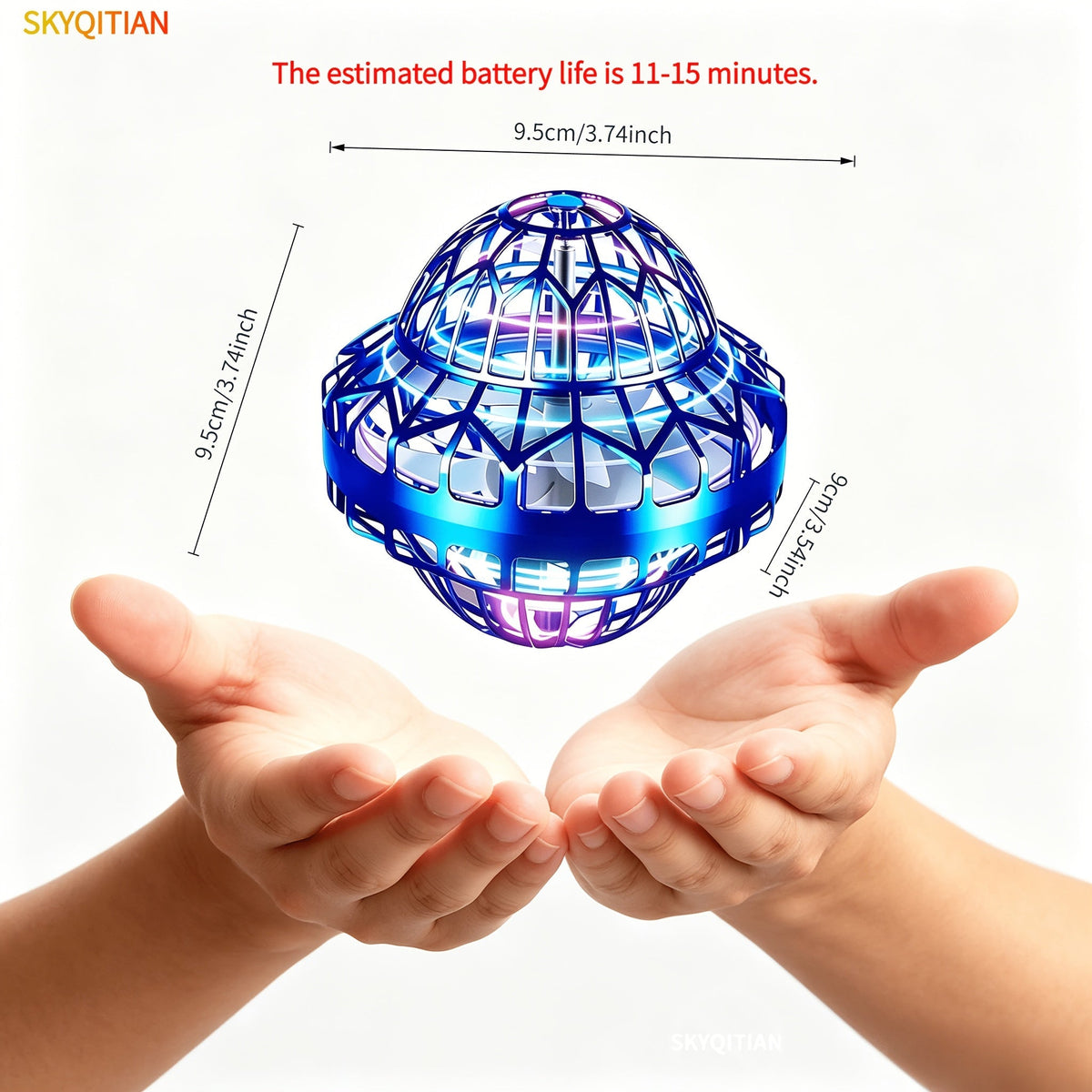 UFO Magic Flying Ball Toy with LED Light – Hand Control Boomerang Hover Ball Intelligent Remote Gesture Control Outdoor Indoor Game Party Gift for Kids Boys Girls Halloween Christmas