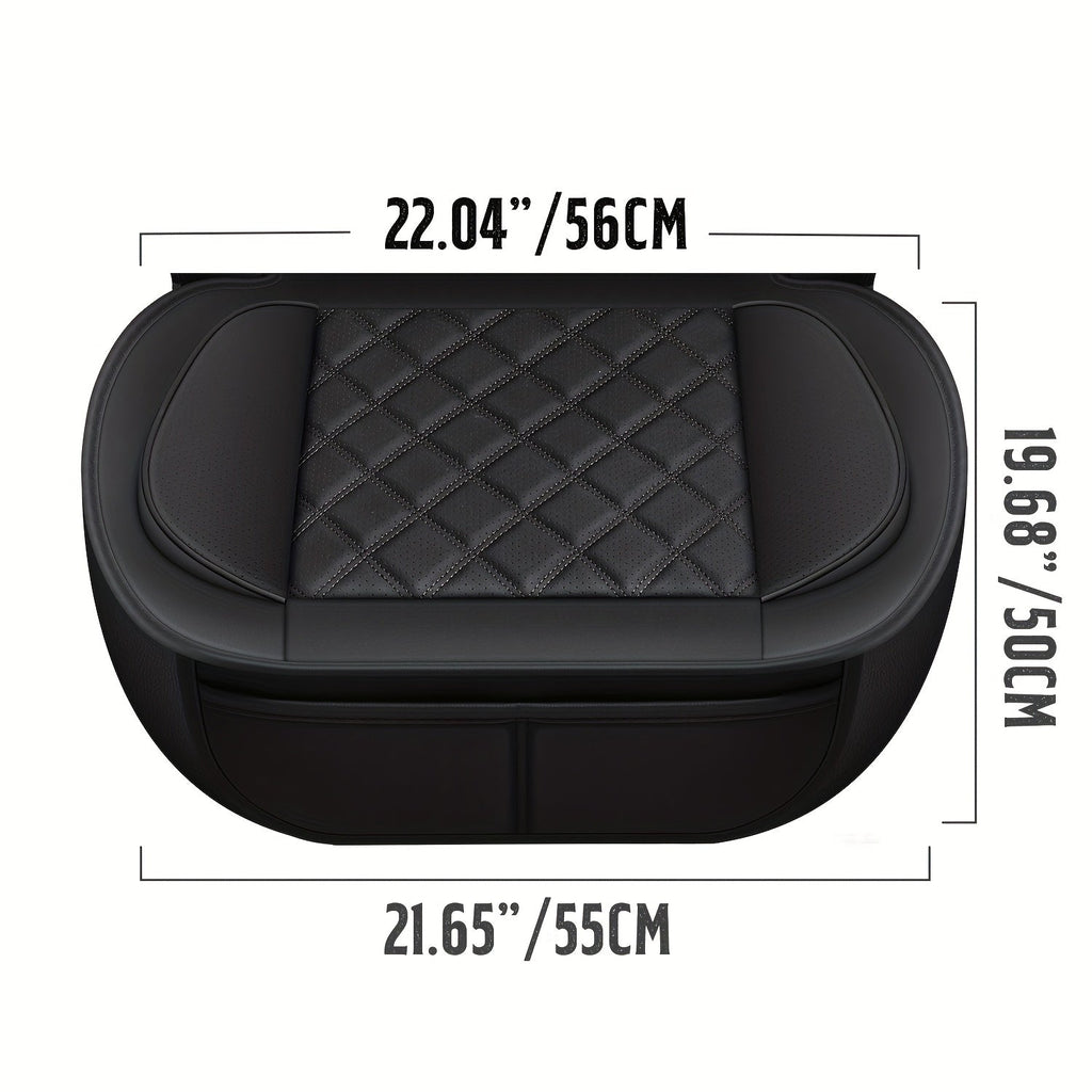 Universal Front Car Seat Covers 2 Pack Full Surround High-Back Bucket Seat Protector Anti-Slip Easy Install for Cars SUVs Trucks Multiple Colors and Styles Aero Wave Luxe Diamond Dynamic Stripe