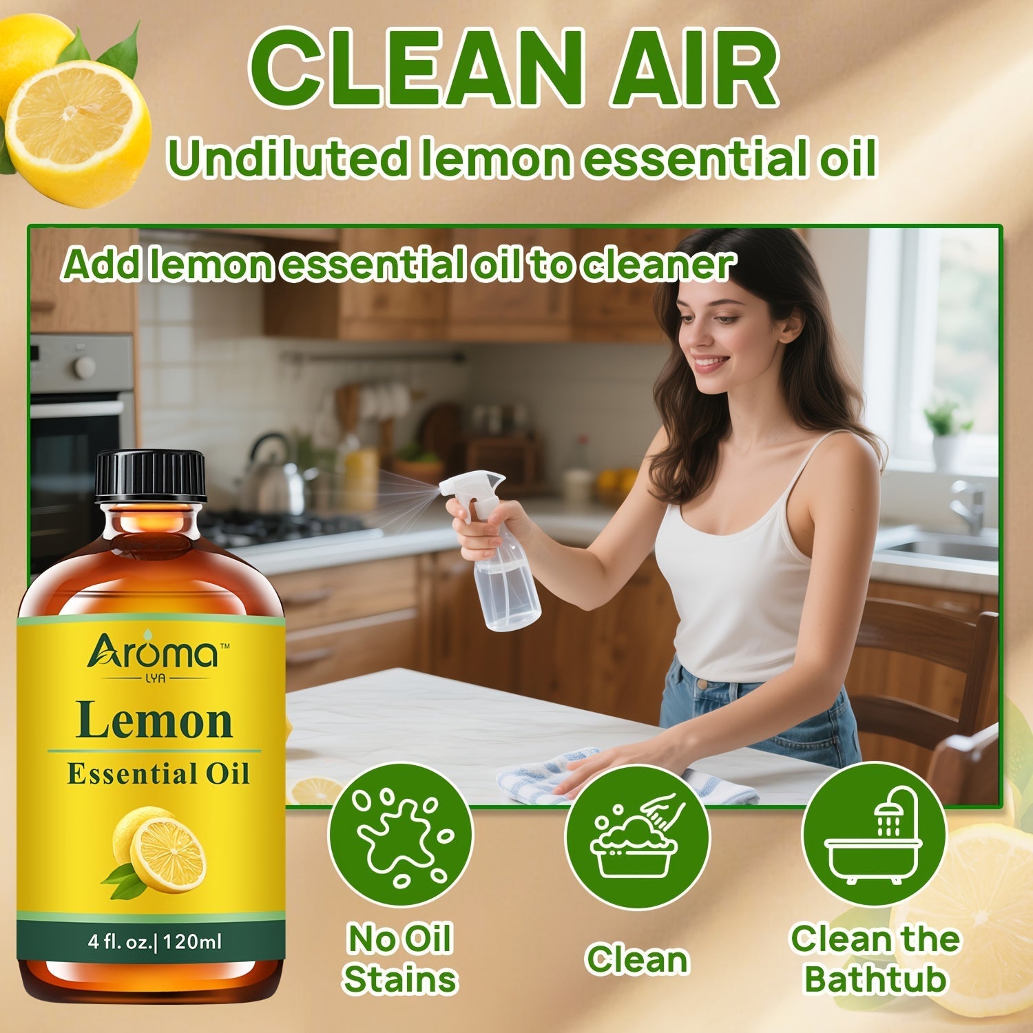 Pure Natural Essential Oils 4 FL OZ – Lavender Eucalyptus Frankincense Peppermint Lemon Sweet Orange for Diffuser Aromatherapy Soap Candle Body Oil