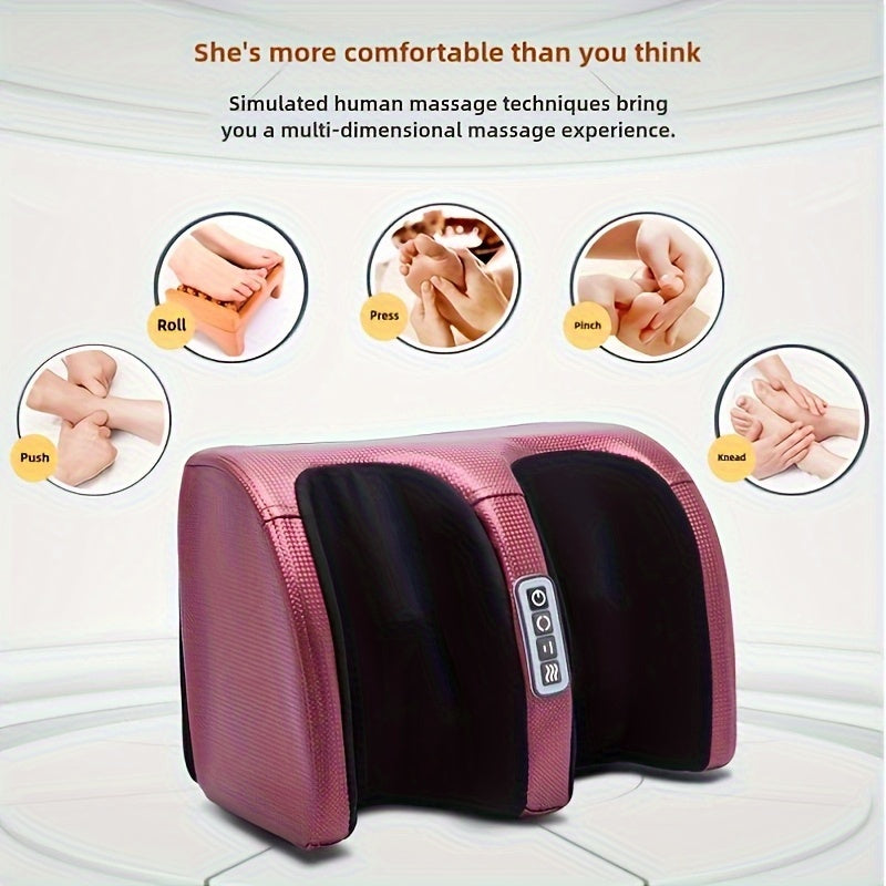 Electric Foot Massager with Heat Deep Kneading & Air Compression – Shiatsu Leg Foot & Arm Massager for Home & Office Use, Multiple Models with Foot Covers Included, Pain Relief & Circulation