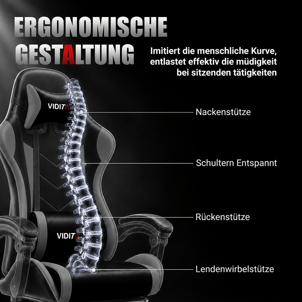 Ergonomic Gaming Chair Racing Style High Back Lumbar Support Five-Wheel Swivel Velvet PU Leather Adjustable Recliner Office Chair Adults Teens Multi-Color