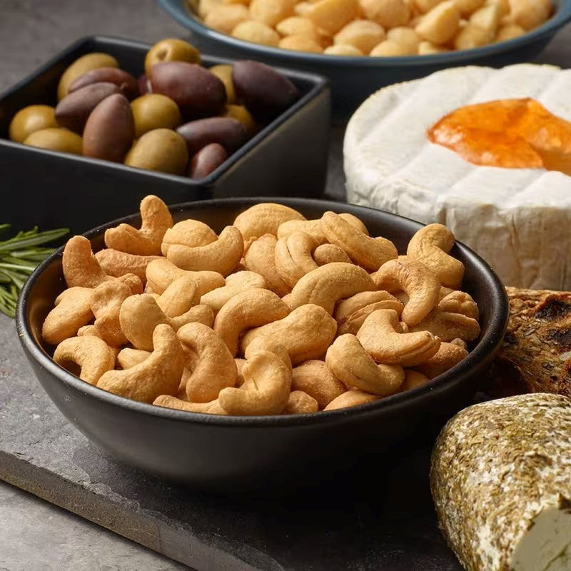 Lightly Salted Whole Cashews 33oz Dry Roasted Snack Jar Healthy Nuts for Hiking Office Road Trip