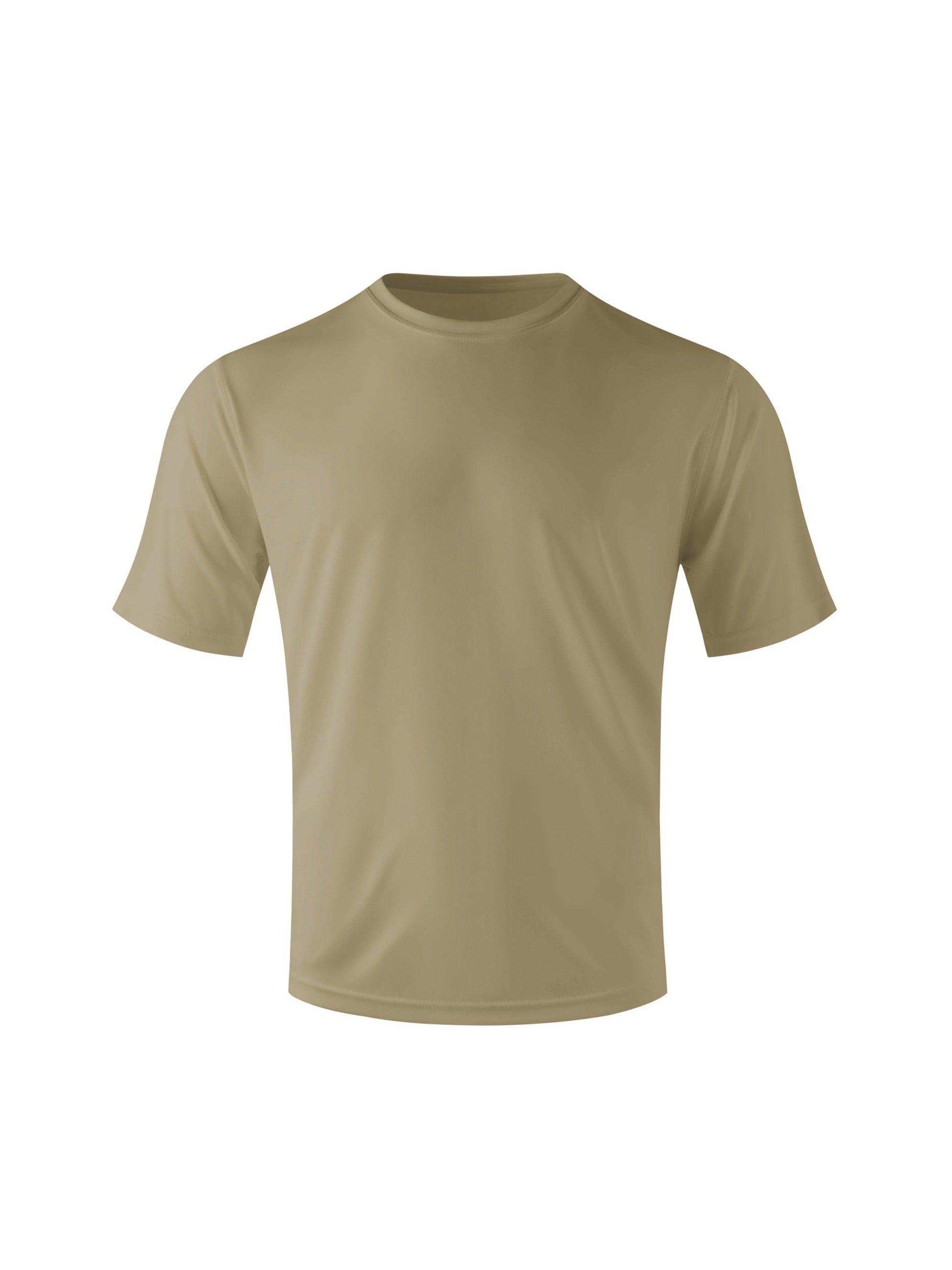 Men's UPF 50+ Quick-Dry T-Shirts 3-Pack – Moisture-Wicking Crew Neck Short Sleeve Athletic Tees Khaki Orange Yellow S-3XL for Swimming Beach Outdoor Sports Fishing Hiking