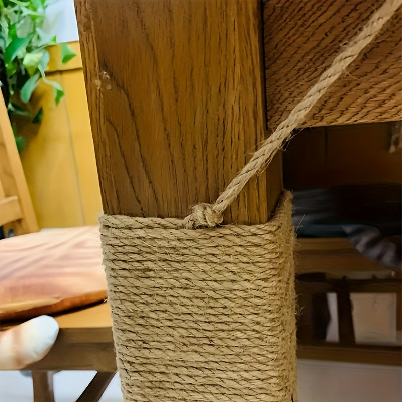 Natural Jute Rope 6mm x 787 Inch 65 Feet Rustic Beige Twine for DIY Crafts Macrame Cat Scratch Post Home Decor Farmhouse Bundling Hanging Garden Plant Ties