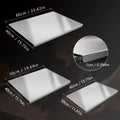 304 Stainless Steel Cutting Board Rust-Proof Non-Porous Butcher Block Kitchen Prep Board Dishwasher Safe Easy to Clean 3 Sizes for Meat Vegetables Fish Bread Cheese