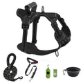 No-Pull Dog Harness & Leash Set 6-in-1 – Reflective No-Choke Oxford Vest with Dual Leash Clips & Easy Control Handle for Small Medium Large Dogs, 5 Colors XS to XL