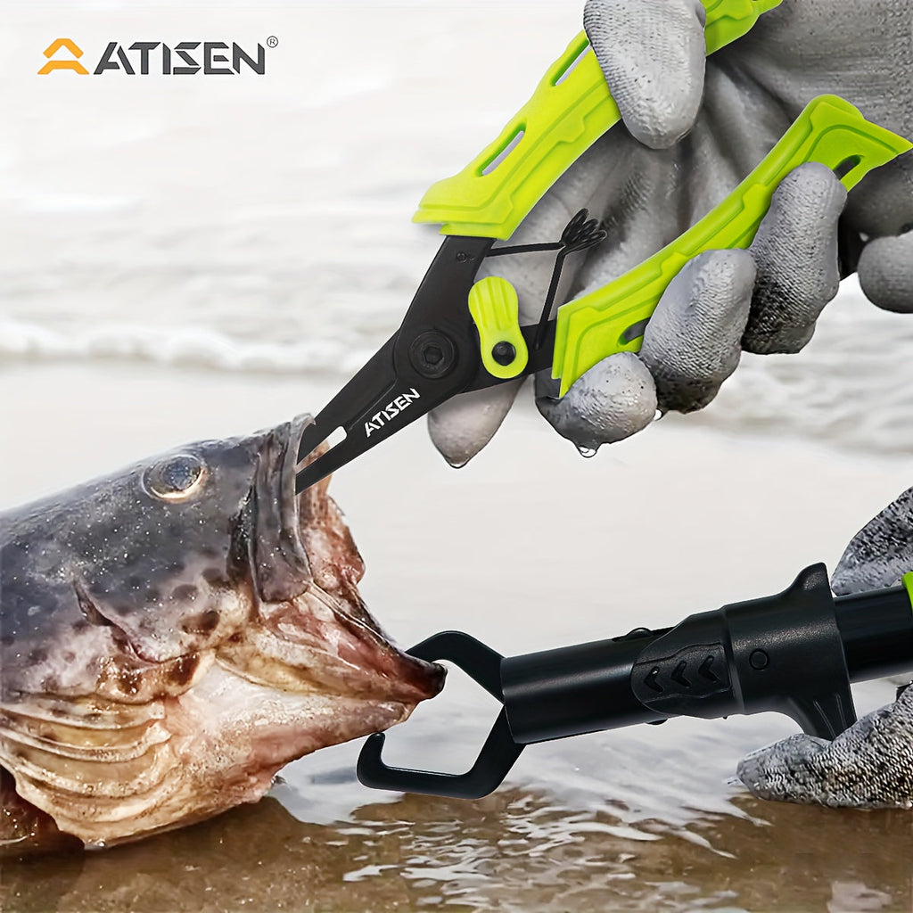 Professional Fishing Knife Set 10/16PCS Fillet & Boning Knife with Road Runner Pliers Fish Lip Gripper Knife Sharpener Retractable S-Buckle Harness, Dishwasher Safe V-Grind Blade - Gift for Fishermen