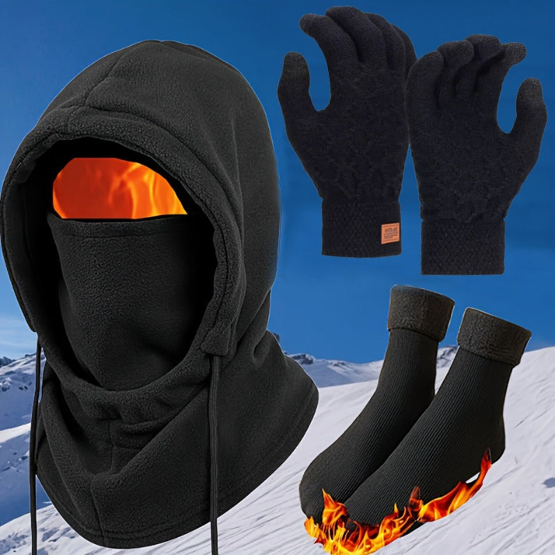 Balaclava Full Face Mask Winter Windproof for Men & Women – Thermal Cold-Proof Ski Cycling Outdoor Headgear with Neck & Shoulder Coverage, Viscose Lined Lightweight Unisex Snow Mask