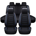 Faux Leather Car Seat Covers 5-Seat Full Set – Waterproof 360° All-Weather Protection, Soft Foam Padding, Non-Slip Grip, Universal Fit for Cars Trucks Sedans SUVs, 6 Colors Available