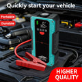 7000A Portable Jump Starter with Air Compressor – 5000A/7000A Peak Battery Pack with 150PSI Digital Tire Inflator, Fits 10L Gas & 2.38gal Diesel, Fast USB Charging & LED Emergency Light