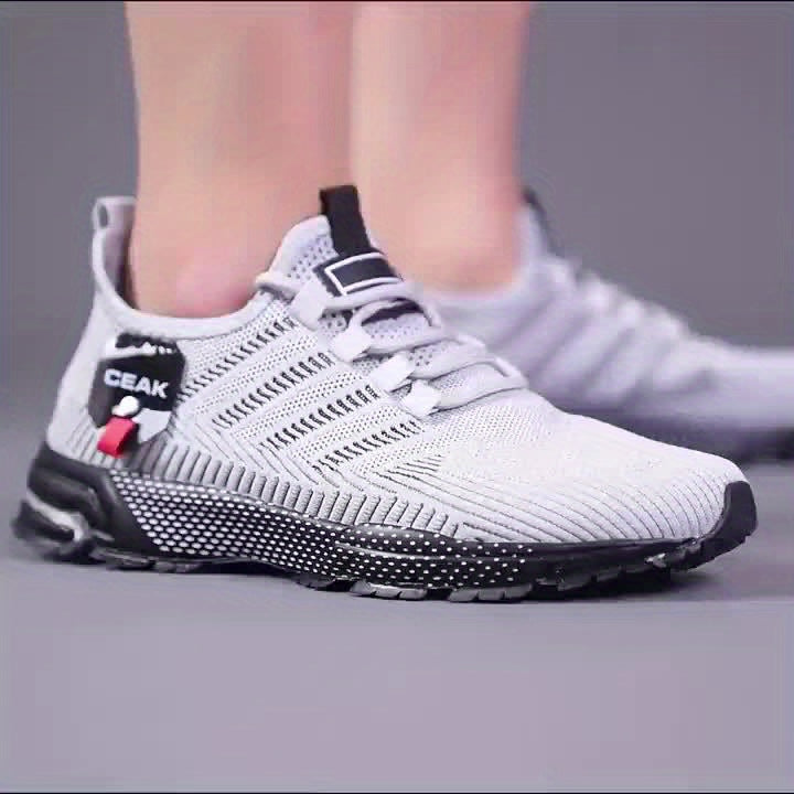 Men's Breathable Mesh Sneakers – Lightweight Non-Slip Low-Cut Athletic Shoes for Running, Jogging, Gym, Outdoor Sports & Daily Casual Wear, Sizes US 6.5–13.5