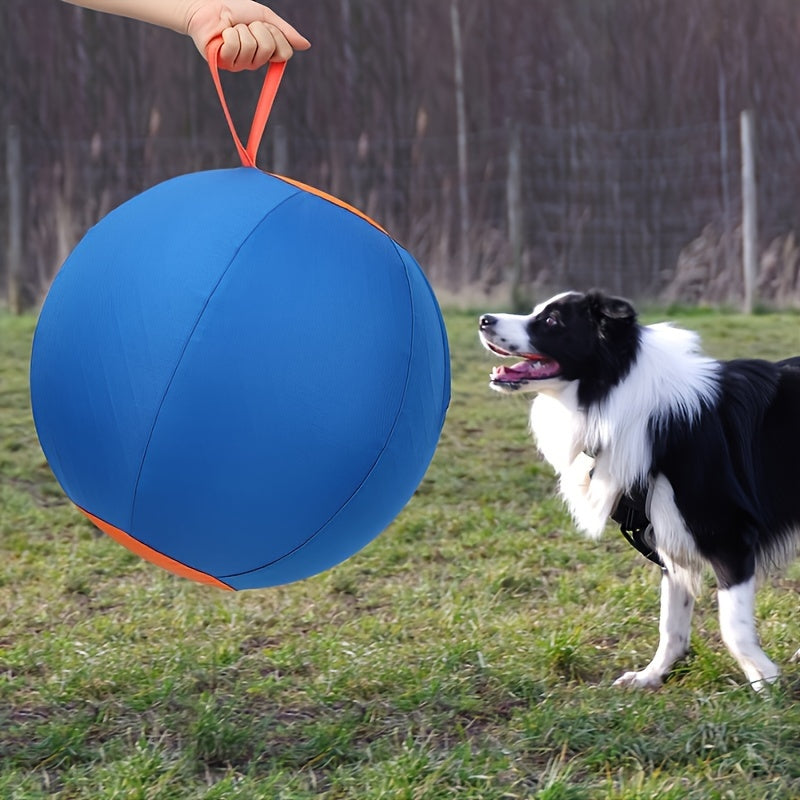 Inflatable Dog Herding Ball Toy Large – Interactive Push & Chase Training Ball for Dogs, Anti-Boredom Exercise for Bulldogs, Golden Retrievers & Australian Shepherds, No Battery