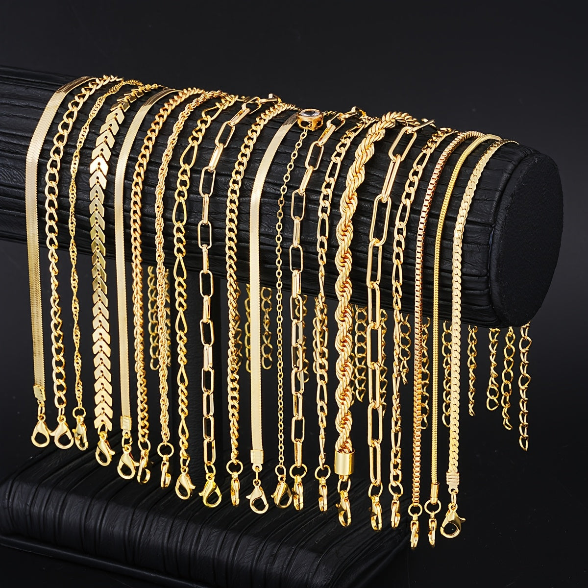 20-Piece Stackable Bracelet Set for Women Boho – Snake Bone Twisted Geometric Metal Layering Bangles Vintage Chic Wrist Jewelry for Daily Wear Party Vacation Dating Holiday Gift Her