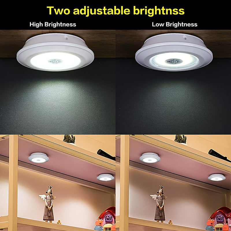 5-Pack LED Wireless Night Lights with Remote Control – Magnetic Adhesive Battery Operated Peel & Stick for Cabinet Hallway Bathroom Bedroom Kitchen Stairs Closet Home Decoration Easy Setup