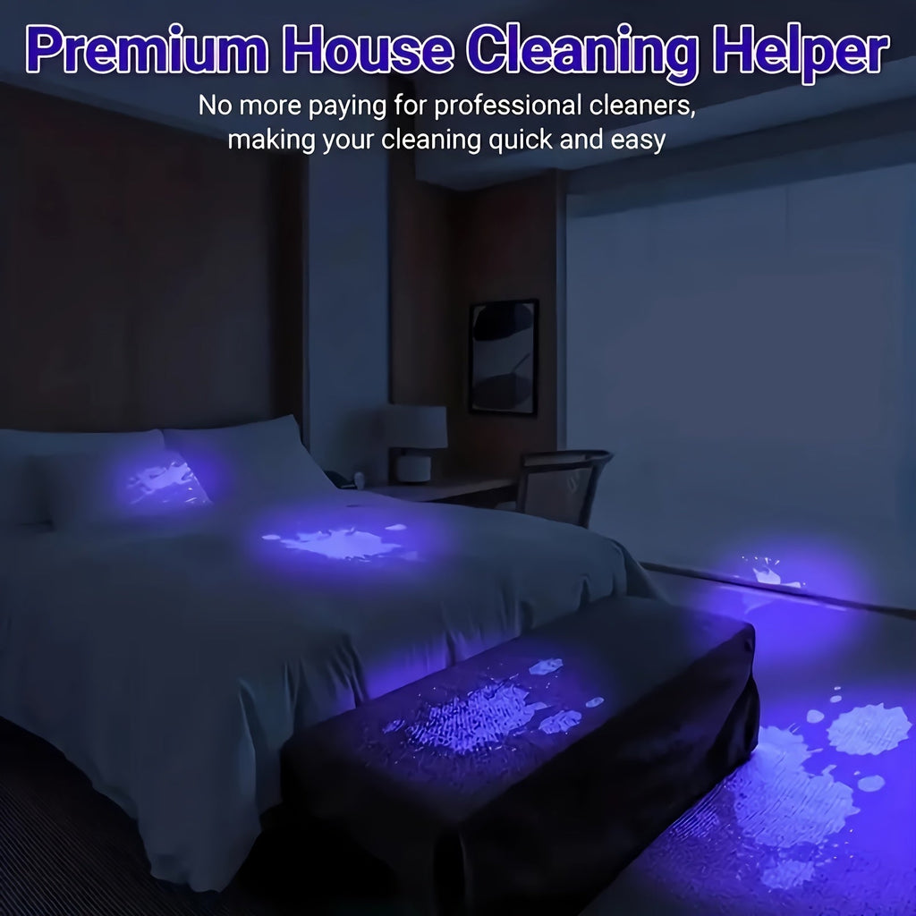 UV Blacklight Flashlight 395nm Portable Ultraviolet Light for Pet Urine Stain Detection Counterfeit Currency Scorpion Hunting Ringworm Inspection Multi-Pack 4 6 8 12pcs AAA Battery Powered