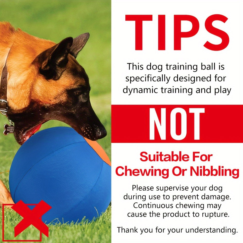 Inflatable Dog Herding Ball Toy Large – Interactive Push & Chase Training Ball for Dogs, Anti-Boredom Exercise for Bulldogs, Golden Retrievers & Australian Shepherds, No Battery