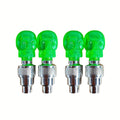 LED Tire Valve Stem Caps with Breathing Light & Running Horse Effect 4/8/16pcs Glow Wheel Valve Core Caps for Car Motorcycle Bike – Wind Fire Wheel Light UV & Explosion Proof – Green Red Blue Skeleton