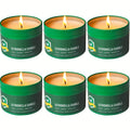 Citronella Candles Outdoor 6-Pack 4.4oz Each 150-Hour Burn Natural Mosquito Repellent for Patio Camping BBQ Garden Yard Party Deck Lanai Home Decor Gift