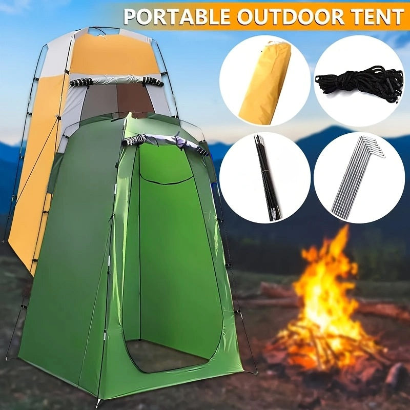 Pop-Up Camping Shower Tent & Privacy Shelter – Portable Waterproof Changing Room, Outdoor Toilet Tent for Camping, Hiking, Beach, Backpacking & Festivals, Instant Setup No Tools Needed