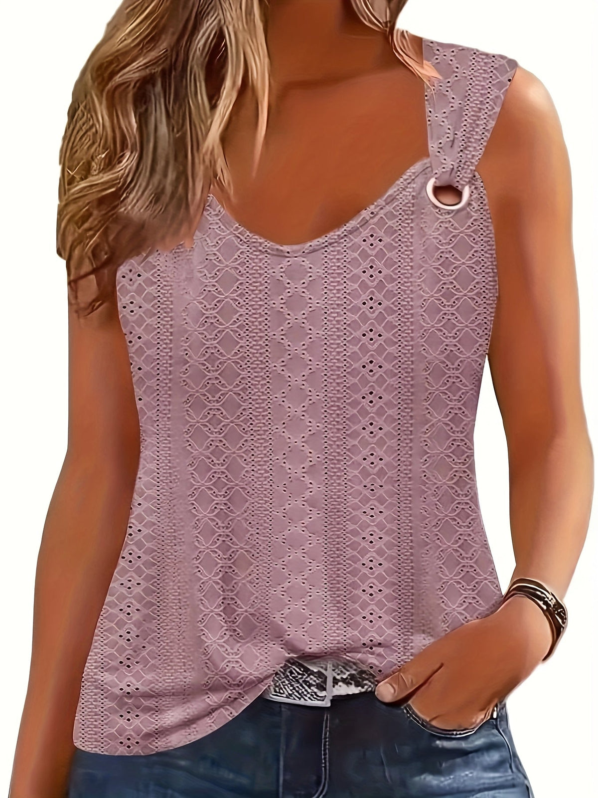 V-Neck Sleeveless Tank Top Women Casual Loose Comfortable Summer Vest Lightweight Trendy Tops 5 Colors Black Orange Red Green White S-XL