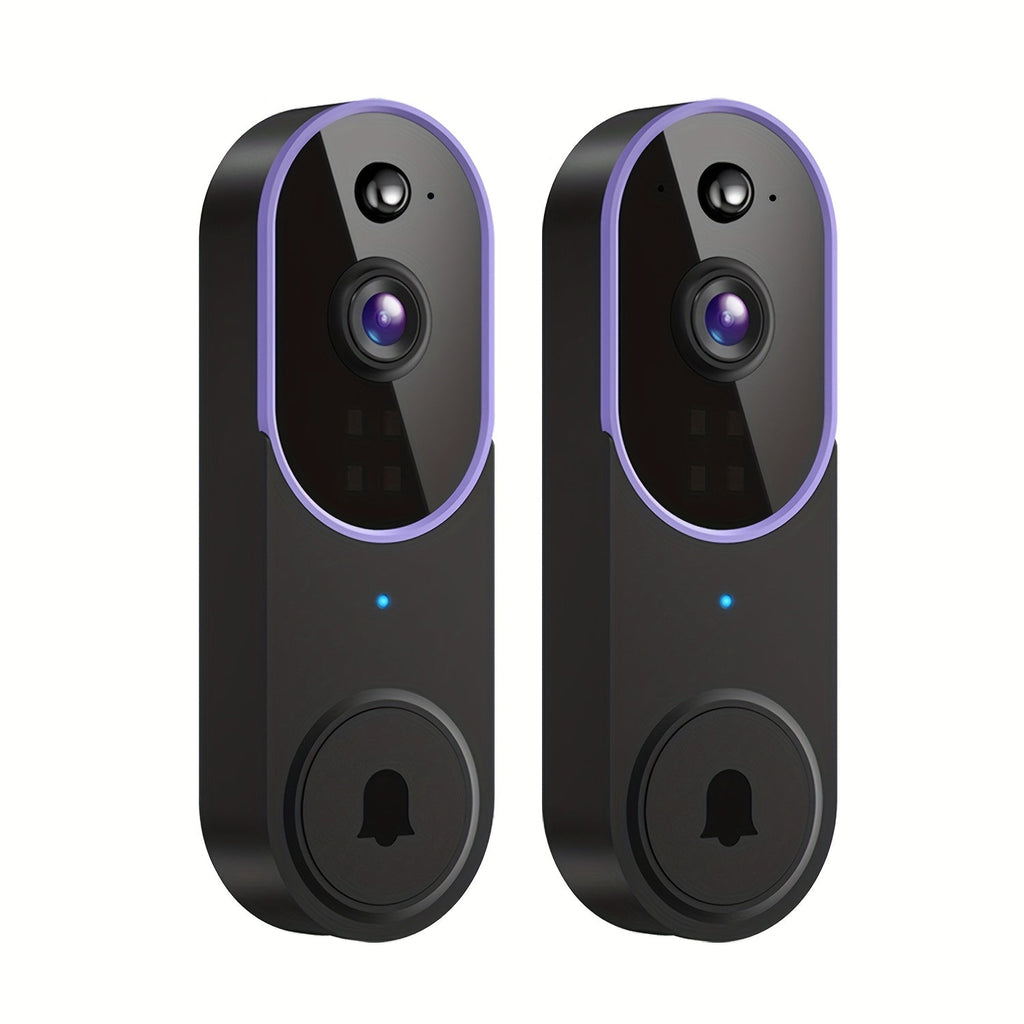 Wireless Doorbell Security Camera 1080P HD | 166° Panoramic View, Auto Tracking, Night Vision, Spotlight, Two-Way Audio, Person & Vehicle Detection, 2.4G WiFi – 1pc or 2pcs