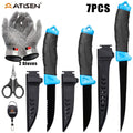 Fishing Knife Set 7/23/104/107-Piece – Stainless Steel Fillet Boning Gutting Knives with Line Cutter Camping Cutting Carving Tool Kit for Freshwater Saltwater Fishing Fisherman Gift for Men