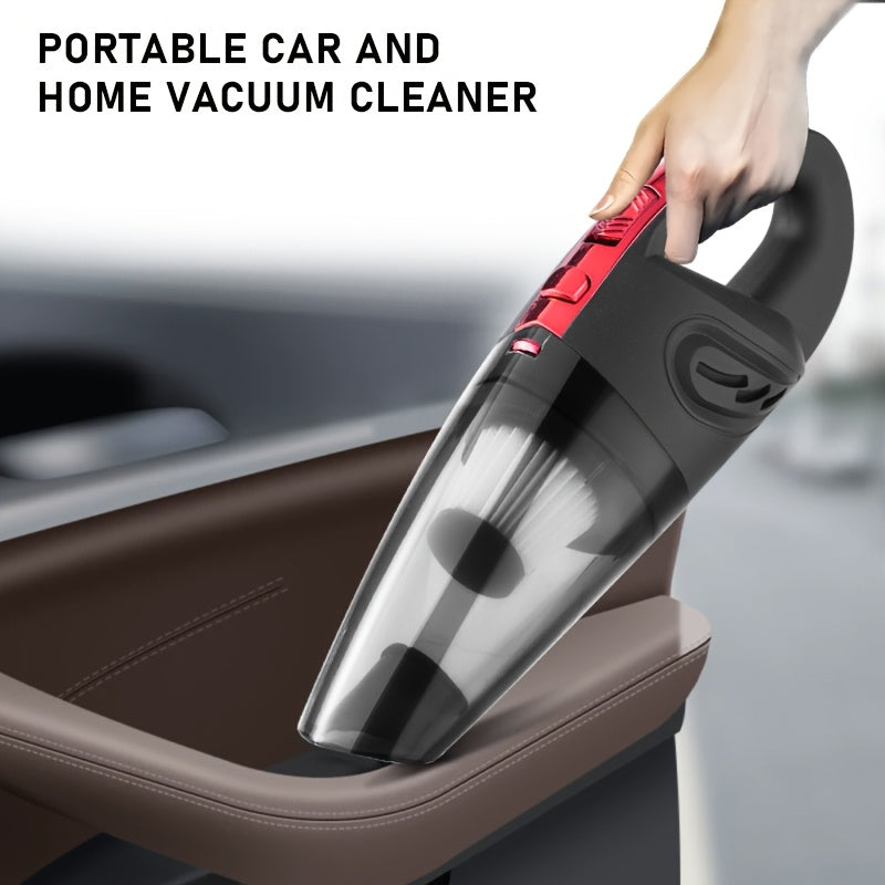 Handheld Car Vacuum Cleaner 4200PA Super Suction Cordless Portable Vacuum with 1800mAh Rechargeable Battery 5 Attachments Low Noise for Car Interior Pet Hair Home Cleaning Pink Gift for Women
