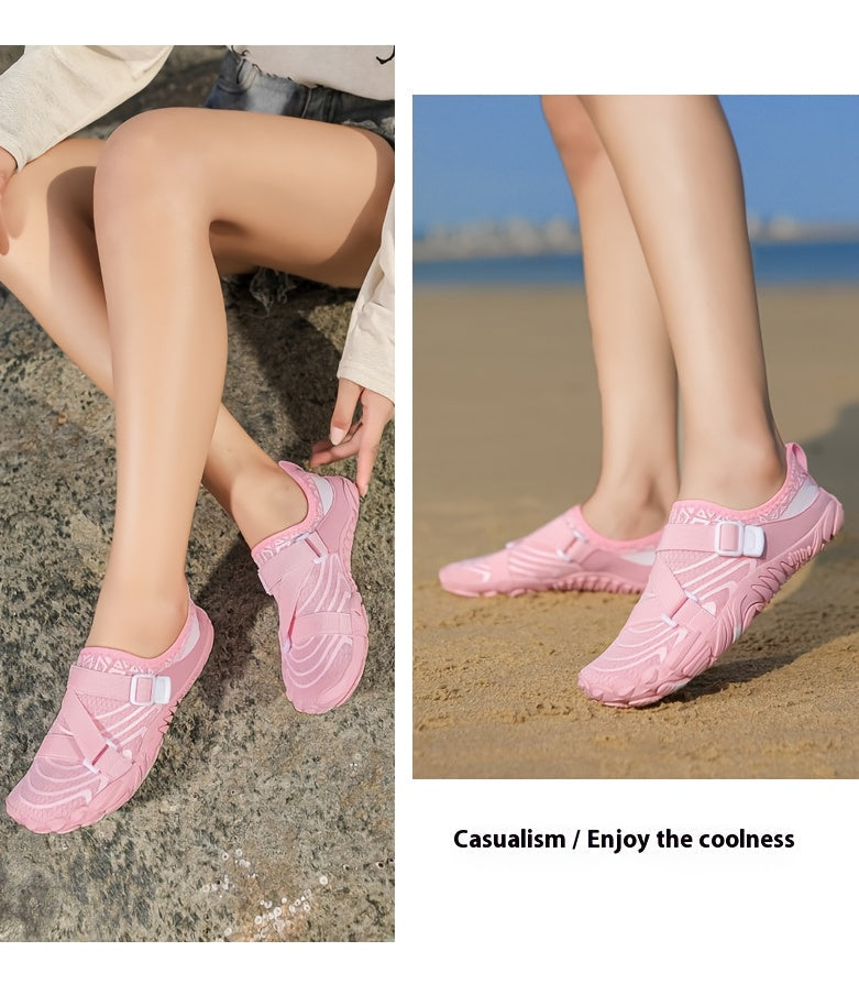 Slip-On Barefoot Water Shoes for Women Cushioned Arch Support – Lightweight Quick-Dry Sneakers for Yoga Beach Swimming Water Sports Gym, Multi-Functional Sole, 7 Colors US 5 to 12.5