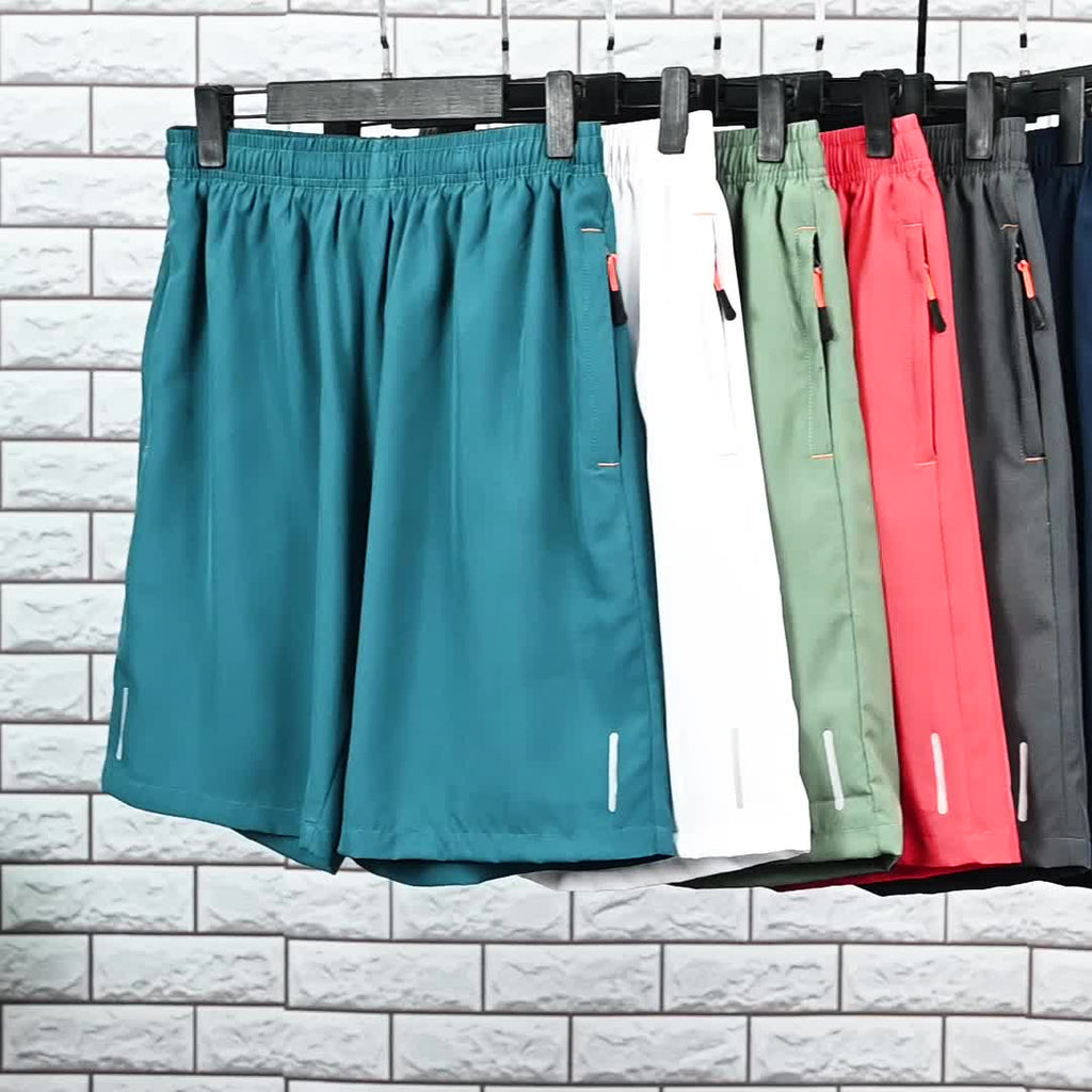 Men's Quick-Dry Athletic Shorts with Pockets – Lightweight Drawstring Gym Workout Shorts for Running, Training & Casual Wear, 7 Colors, Sizes S-XXL, Embossed Comfort Fit