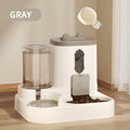 Automatic Cat Feeder Dual-Function Food & Water Dispenser Portion Control Healthy Diet Cute Design Pet Feeding Station Christmas Gift for Cat Lovers
