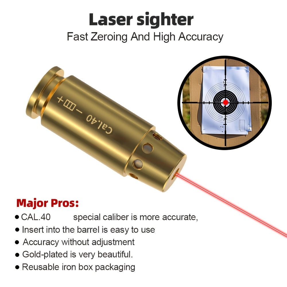 Laser Bore Sight Multi-Caliber Kit for 9mm, 45ACP, 223REM, 308WIN, 380ACP, 38SPL & 12GA – High-Precision Red Laser Boresighter for Rifles, Pistols & Shotguns, Easy Install, 2 Battery Sets Included