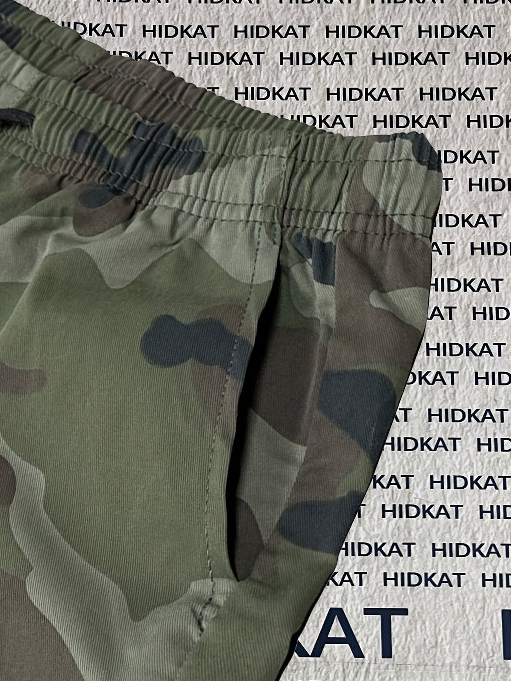 Women's Camo Cargo Pants Lightweight Breathable Hiking Outdoor Casual Long Pants – Multi-Pocket Elastic Waist, Sizes XS-XXL, Camouflage Khaki Black Army Green Grey