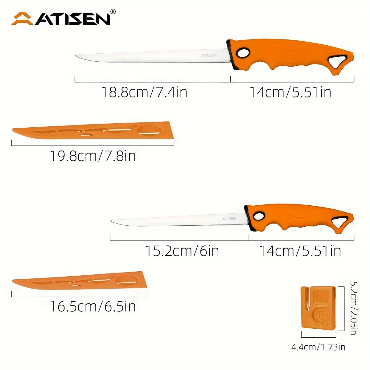 Fishing Knife Set 7/23/104/107-Piece – Stainless Steel Fillet Boning Gutting Knives with Line Cutter Camping Cutting Carving Tool Kit for Freshwater Saltwater Fishing Fisherman Gift for Men