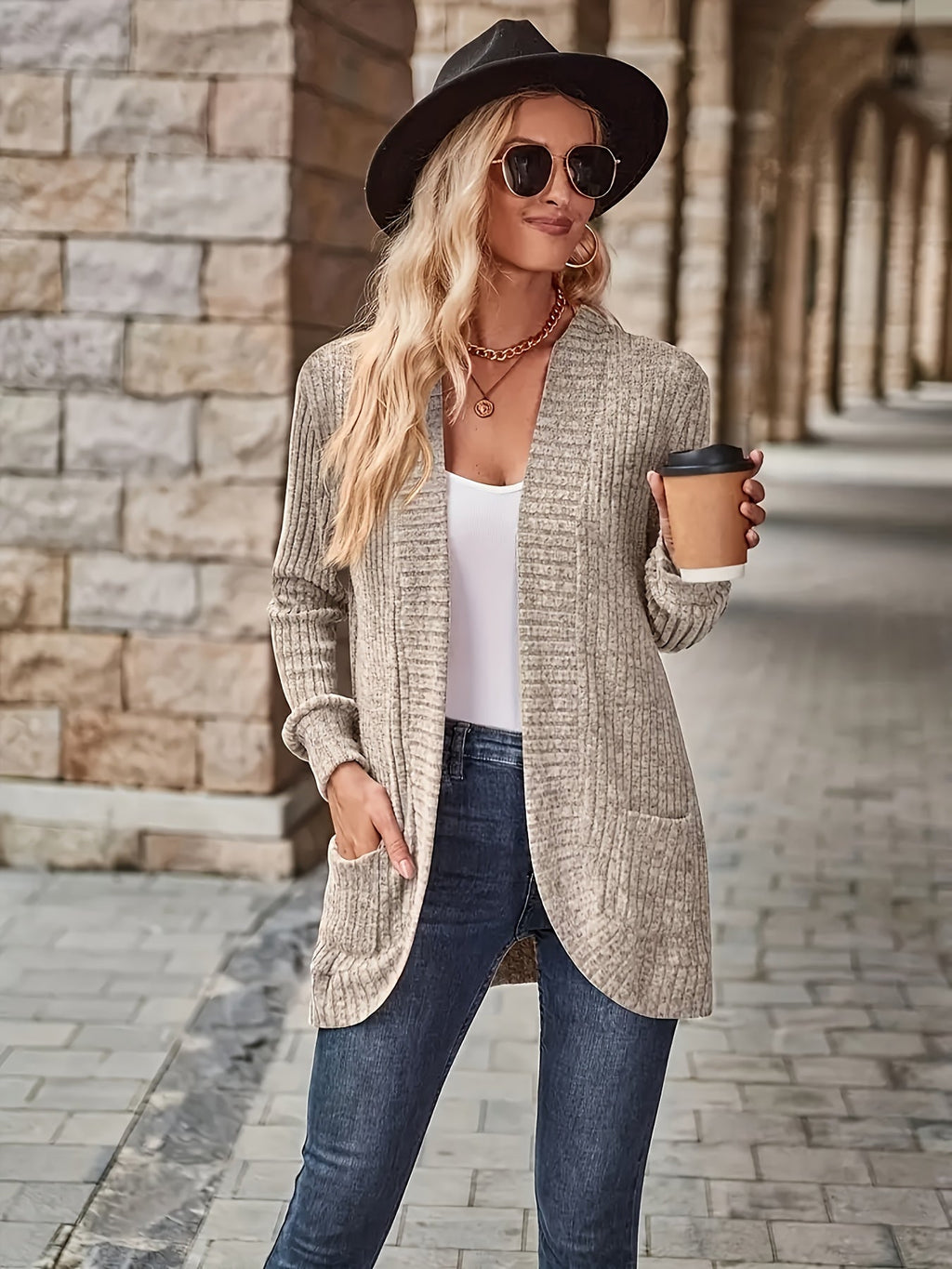 Loose Casual Long Sleeve Blouse Women Solid Color Pocket Splicing Relaxed Fit Top 10 Colors S-XXL Spring Fall Everyday