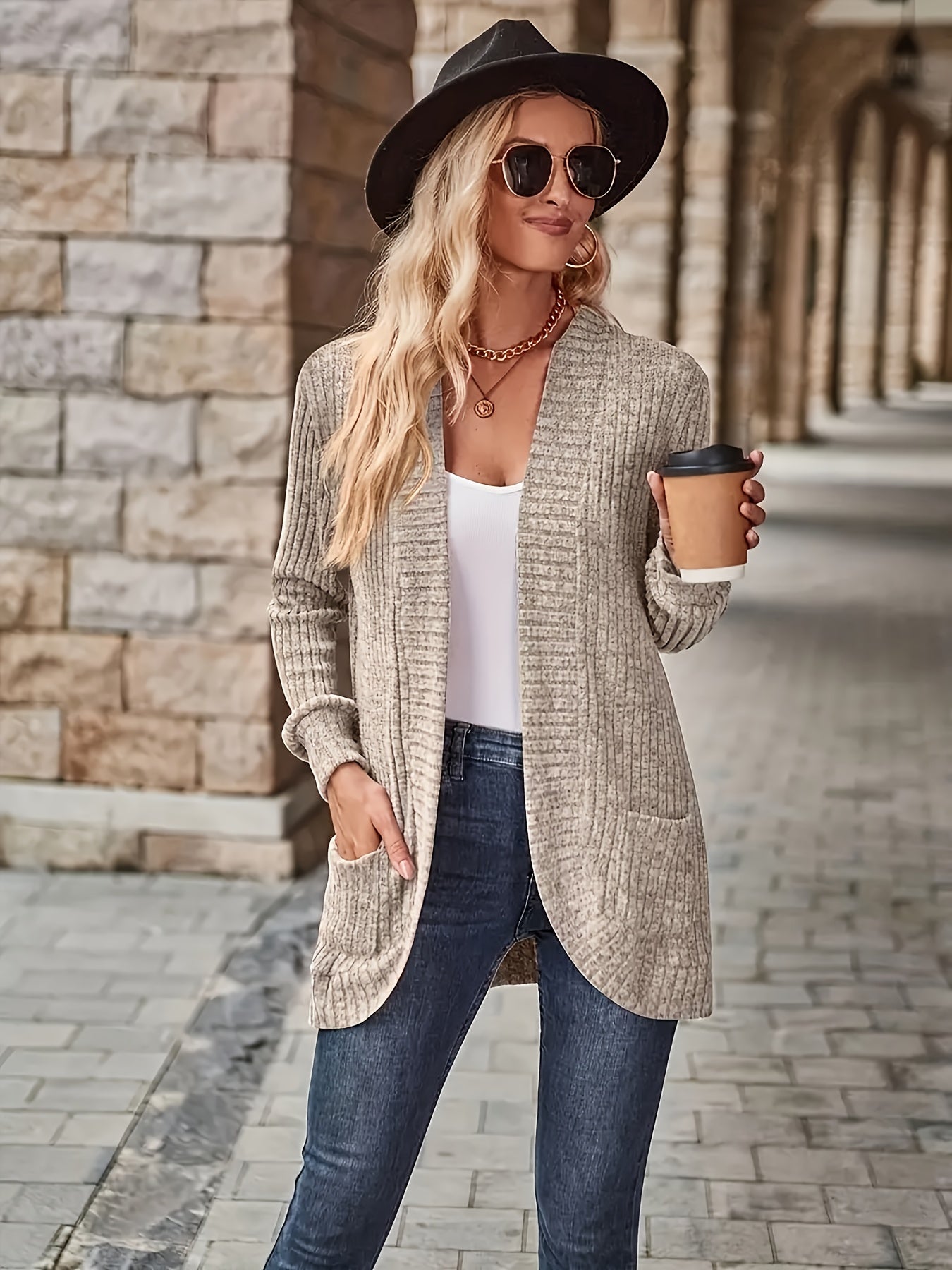 Loose Casual Long Sleeve Blouse Women Solid Color Pocket Splicing Relaxed Fit Top 10 Colors S-XXL Spring Fall Everyday