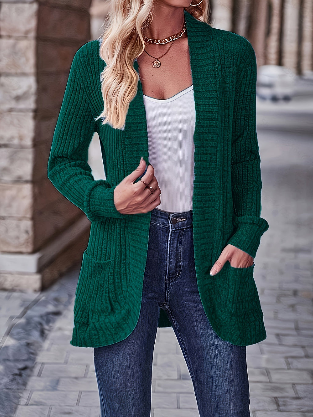 Loose Casual Long Sleeve Blouse Women Solid Color Pocket Splicing Relaxed Fit Top 10 Colors S-XXL Spring Fall Everyday