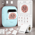 Marklife 2-Inch Portable Wireless Thermal Label Printer – Bluetooth Inkless Sticker Maker for iPhone & Android, Small Business Shipping Labels, Kitchen, Office & Home Organization, Includes 1 Roll White Labels