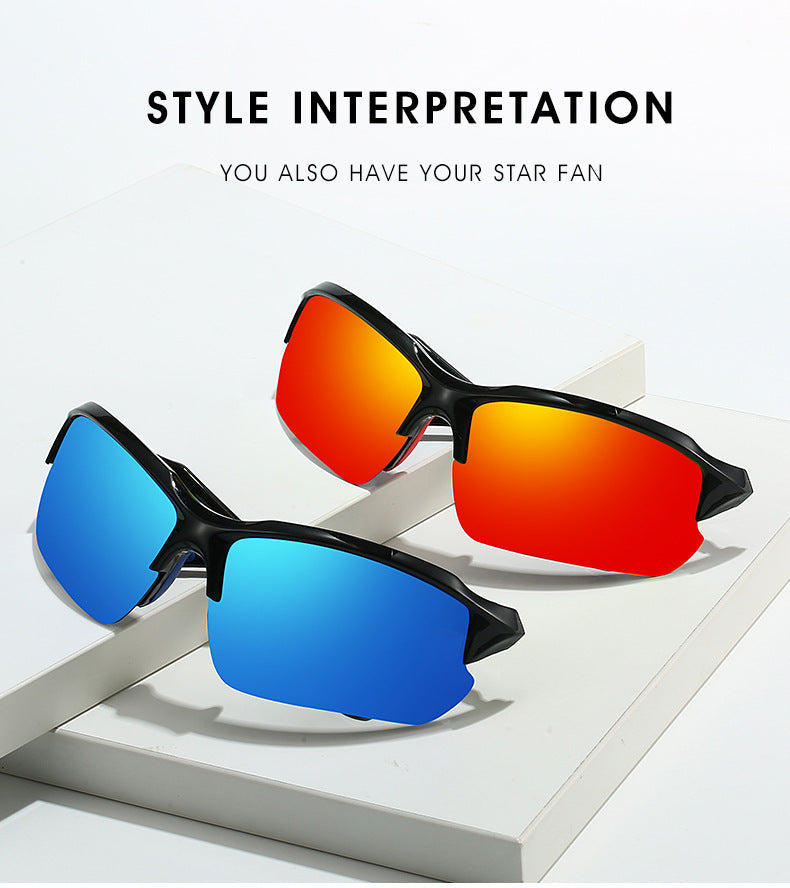 3-Pack Sports Sunglasses UV400 Half Frame for Men & Women – Lightweight Polarized Goggles for Running, Fishing, Skiing, Driving & Outdoor Activities, Sun Protection Eyewear Set