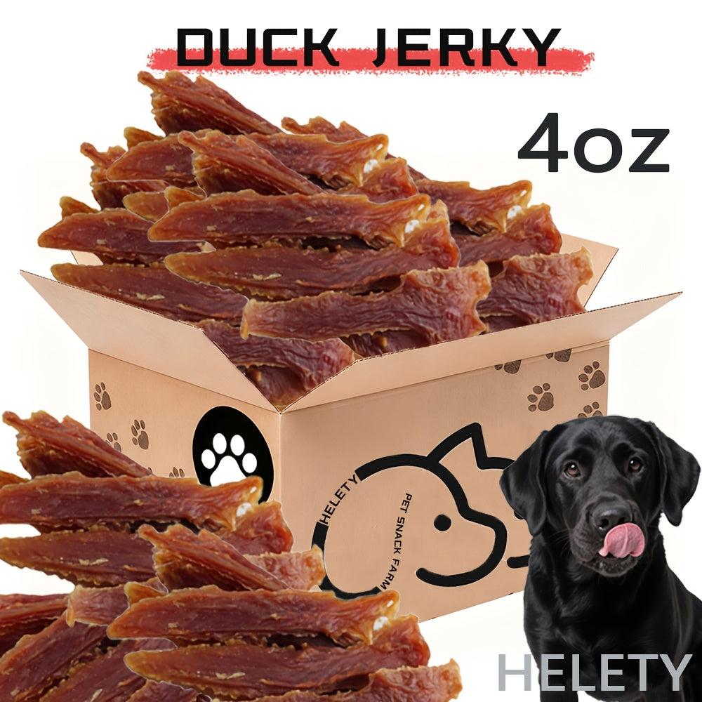 High-Protein Duck Jerky Dog Treats Bundle – Grain & Rawhide Free Daily Chews for Small, Medium & Large Breeds, Premium Quality Natural Dog Snacks