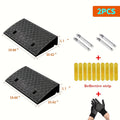 2-Pack Heavy Duty Plastic Loading Ramps – Anti-Slip & Weather-Resistant Portable Ramps for Cars, Trucks, Bicycles, Wheelchairs & Medical Equipment, Multiple Heights Available
