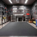 Heavy Duty Garage Floor Mat Extra Large Oil-Absorbing Non-Slip Waterproof Washable - 2.55mm Thick Rubber-Backed Felt Mat for Garage, Workshop, Driveway, Parking - Fits Cars, Trucks, SUVs, Motorcycles
