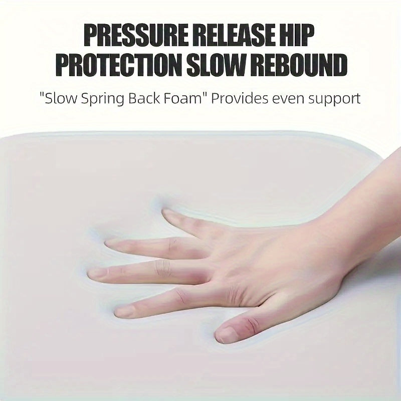 1.5-Inch Memory Foam Seat Cushion with Washable Cover – Non-Slip Grip, Pressure Relief & Posture Support for Office Chair, School Desk, Truck & Wheelchair