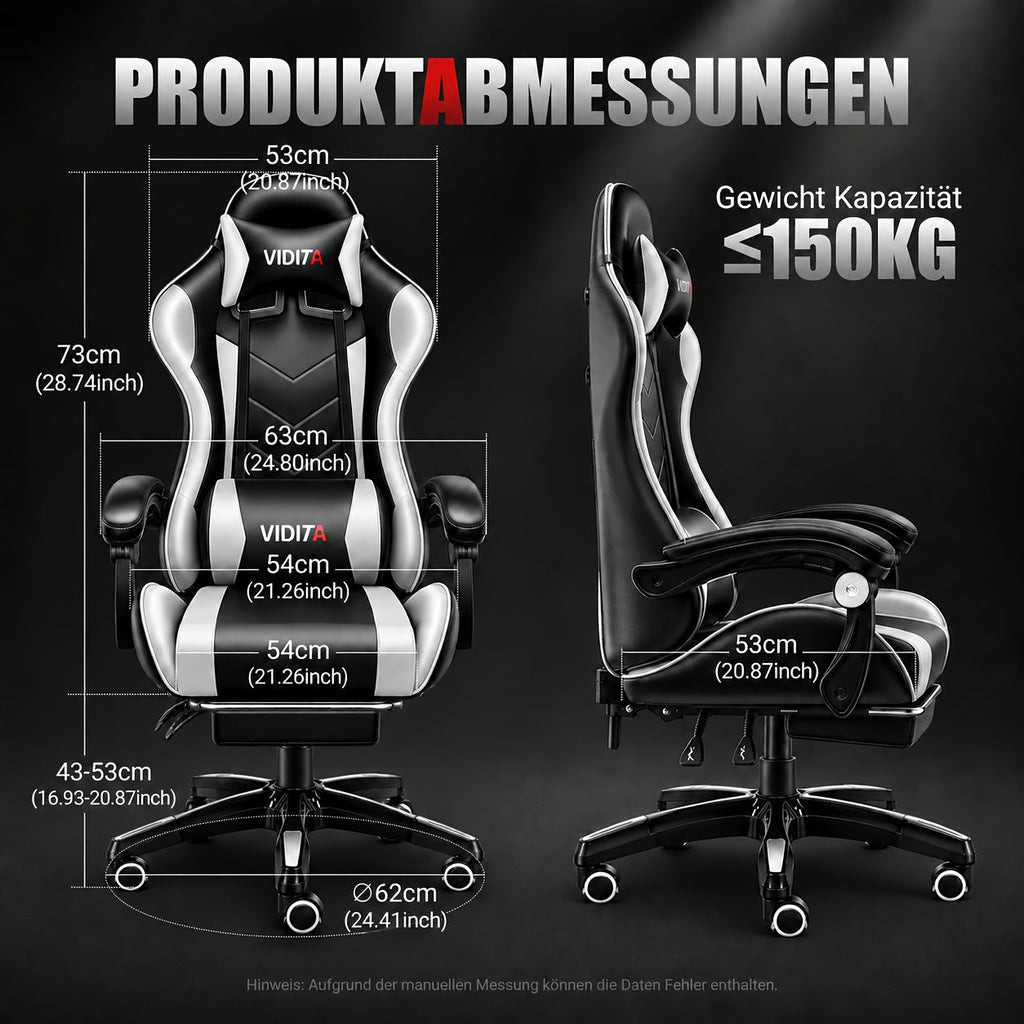 Ergonomic Gaming Chair Racing Style High Back Lumbar Support Five-Wheel Swivel Velvet PU Leather Adjustable Recliner Office Chair Adults Teens Multi-Color