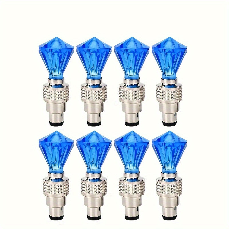 LED Tire Valve Stem Caps with Breathing Light & Running Horse Effect 4/8/16pcs Glow Wheel Valve Core Caps for Car Motorcycle Bike – Wind Fire Wheel Light UV & Explosion Proof – Green Red Blue Skeleton