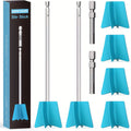 Resin Stirring Paddles 6 Pcs Reusable Epoxy Mixer Drill Attachment Multi-Size DIY Resin Casting Supplies