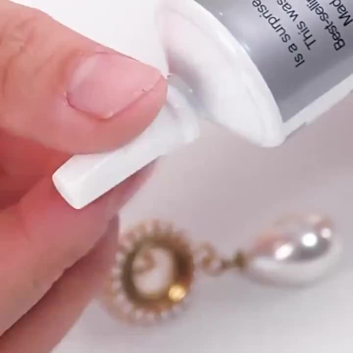 Professional Jewelry Adhesive High-Strength Fast-Drying Craft Glue with Precision Steel Needle Applicator – For Bonding Metal Plastic Jewelry Repairs DIY Ornament Making and Shoe Repairs