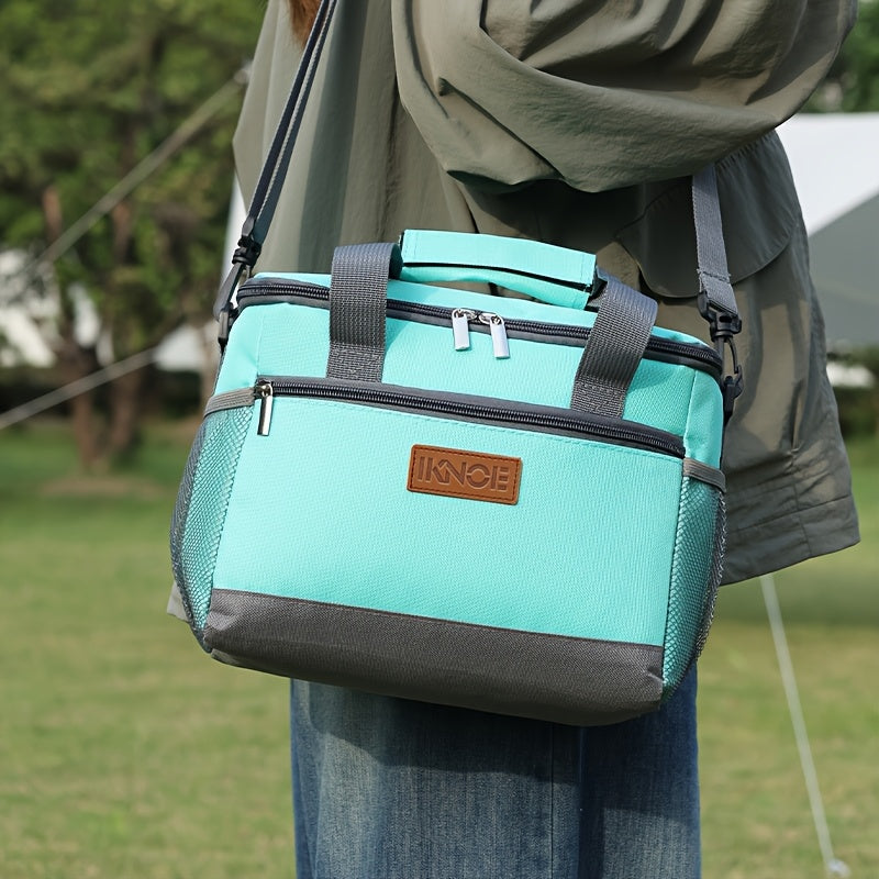 Insulated Lunch Bag Foldable Portable Thermal Bento Box Tote Leakproof Aluminum Foil Lining Keeps Food Cold Fresh for Work Travel Picnic School